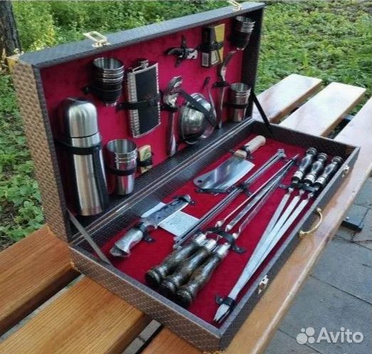 Шашлычные набор в подарочном кейсе №12
