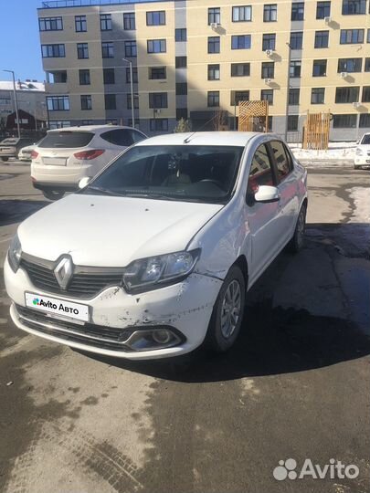 Renault Logan 1.6 МТ, 2015, битый, 120 000 км