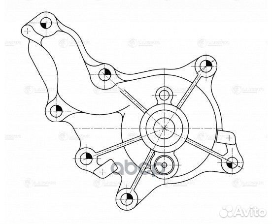 Насос водяной toyota camry 11- 2.0I 6AR