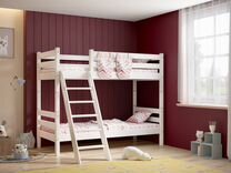 Детская кровать "Соня" 10 с наклонной лестницей