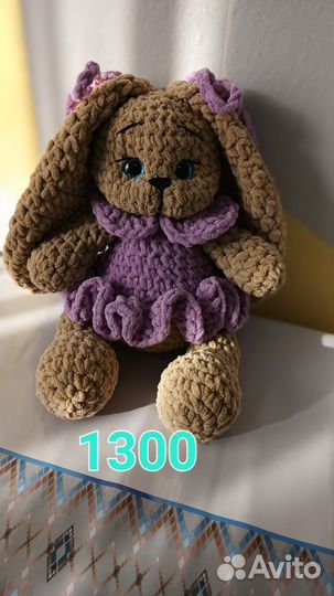 Игрушки ручной работы из плюшевой пряжи