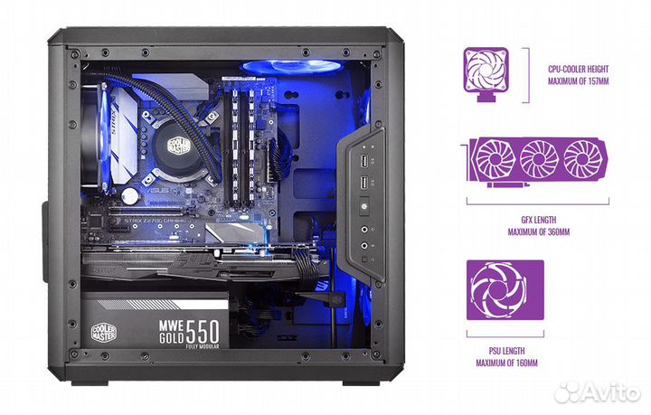 Игровой компьютер Asus 4060ti +Intel i5 B760m нов