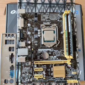 Материнская плата Asus h81m k i3 4160