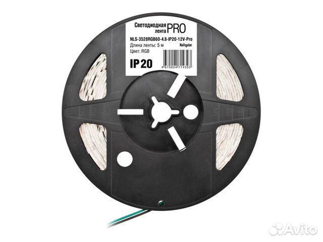 Лента светодиодная LED navigator RGB 4.8Вт IP20 12
