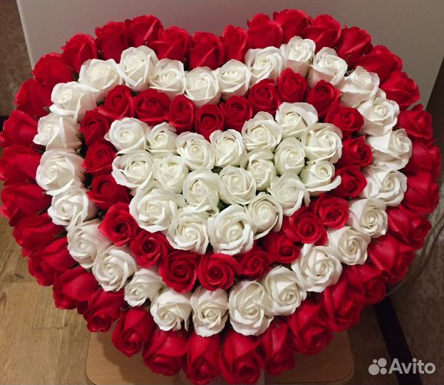 Розы из мыла