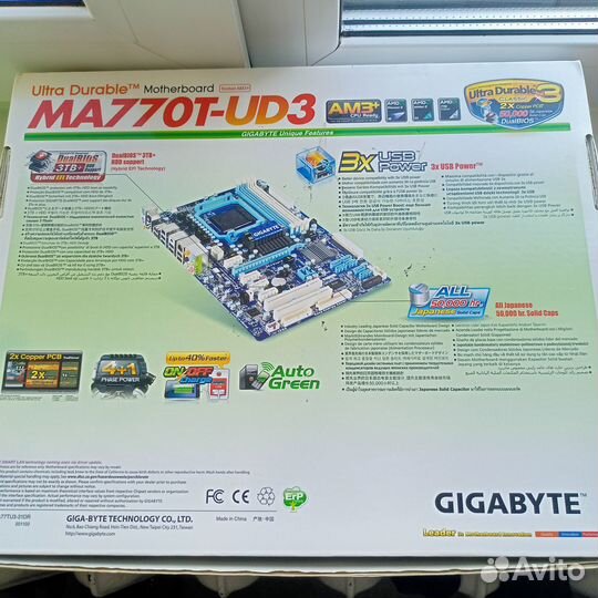 Материнская плата gigabyte AM3+ с Phenom II X6