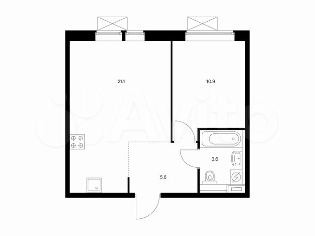1-к. квартира, 41,2 м², 10/17 эт.