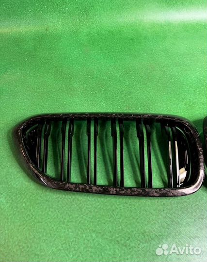 Решетка Ноздри Кованный карбон BMW G30 M5 F90