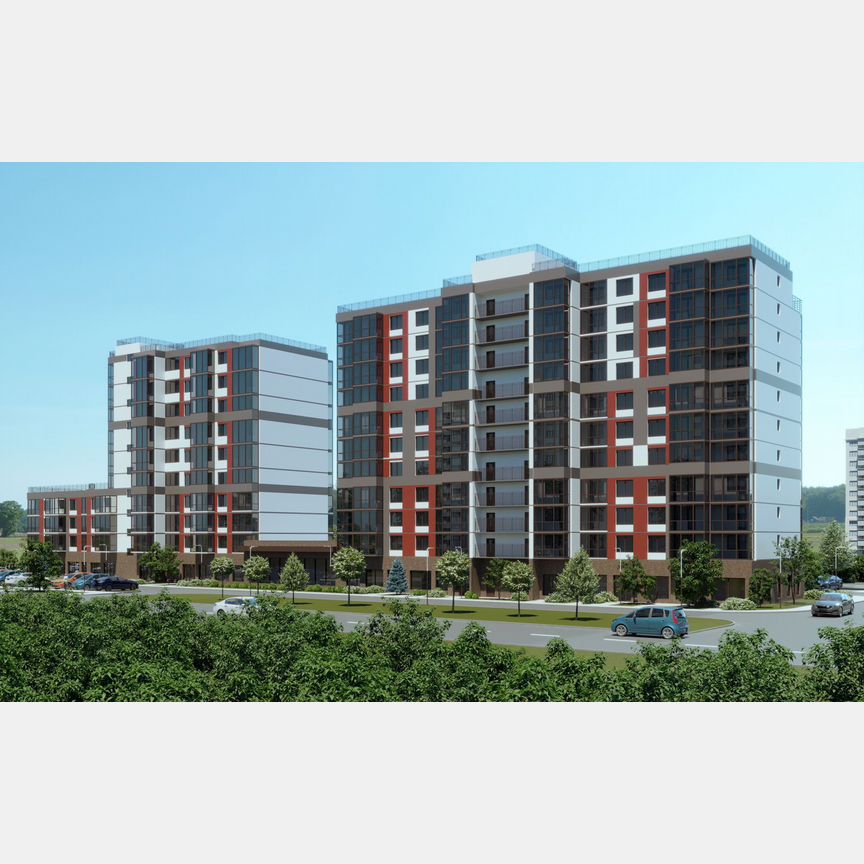 2-к. квартира, 51,8 м², 4/11 эт.