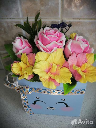 Букет из мыла ручной работы