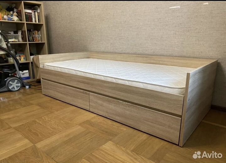 Кровать икеа IKEA brimnes 90-180/200 сонома