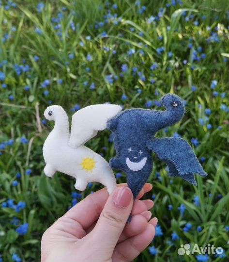 Игрушка из фетра Дракон, монтессори игры