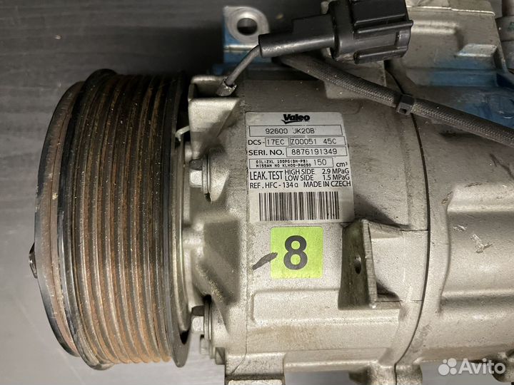 Компрессор кондиционера Infiniti Nissan 92600JK20B