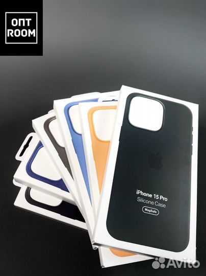 Силиконовый чехол на iPhone 15Pro MagSafe