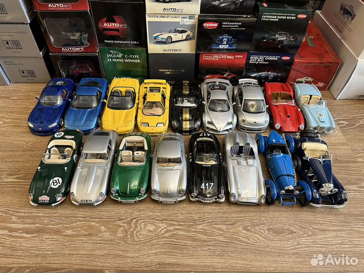 1:18 Bburago Italy: Porsche, Jaguar, Ferrari