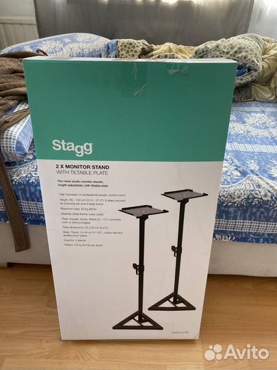 Стойки для студийных мониторов stagg smos-12 SET