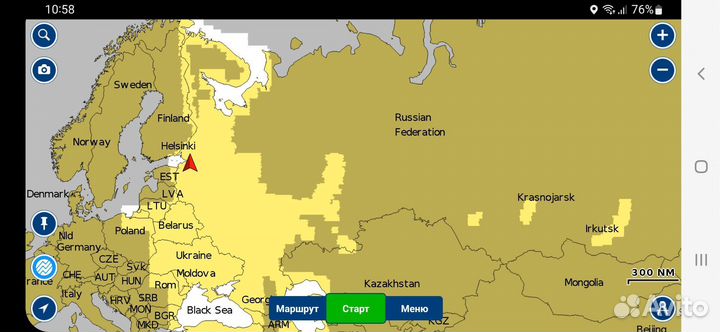 Карты глубин Navionics. Белое, Баренцево, Байкал