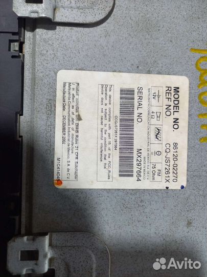 Штатная магнитола Corolla E12 E120 E13 E130