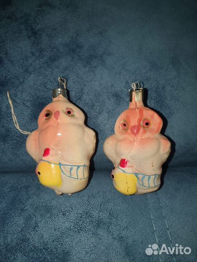 Елочные игрушки СССР советские 2шт