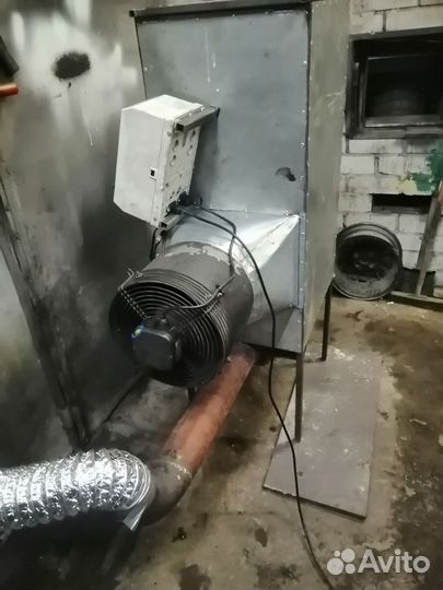 Печь на отработке для гаража