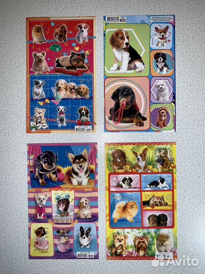 Наклейки собаки и кошки