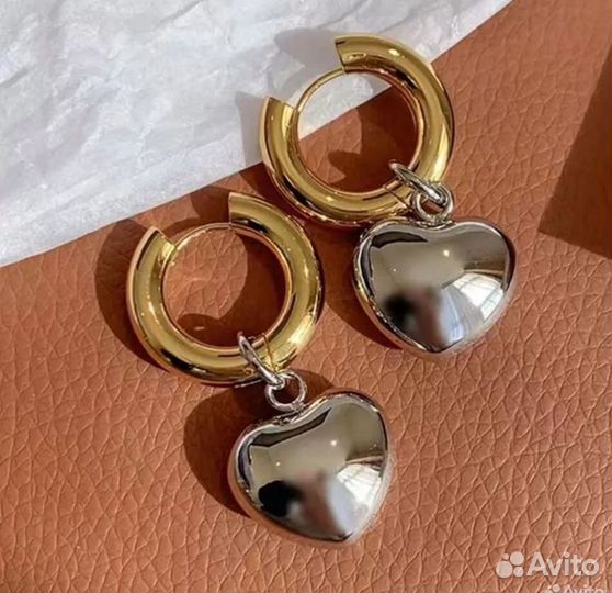 Серьги женские серебро 925 Италия