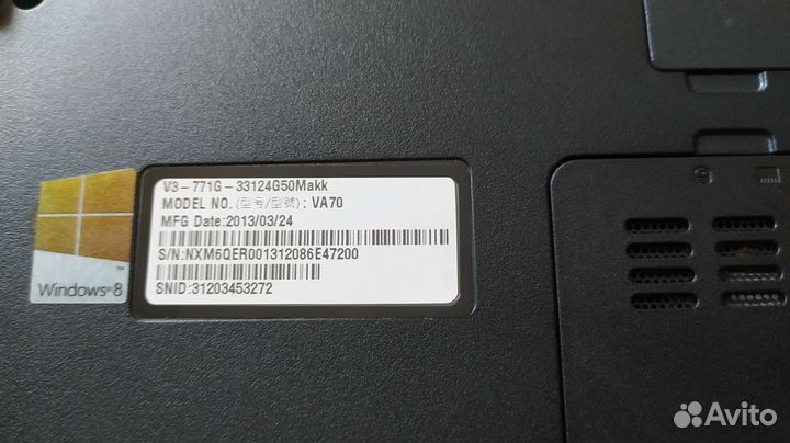 Acer aspire v3 771g