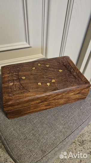 Шкатулка для украшений дерево, набор