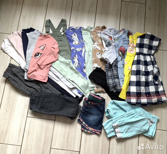 Вещи пакетом на девочку 3-4 лет