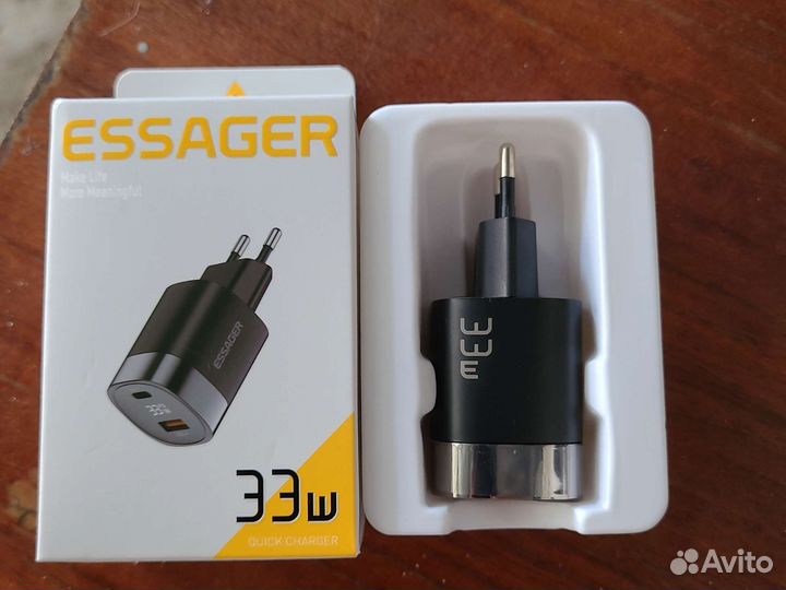 Зарядка для телефона Essager 33w+кабель 60w