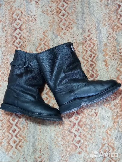 Кожаные сапоги рабочие утепленные, 39 размер