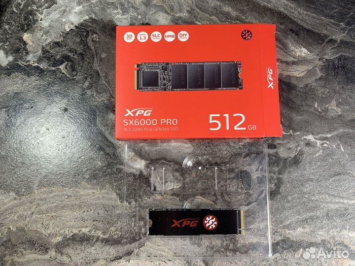 SSD накопитель adata XPG SX6000 Pro M.2 512 гб