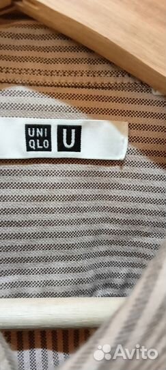 Рубашка Uniqlo U в полоску размер М