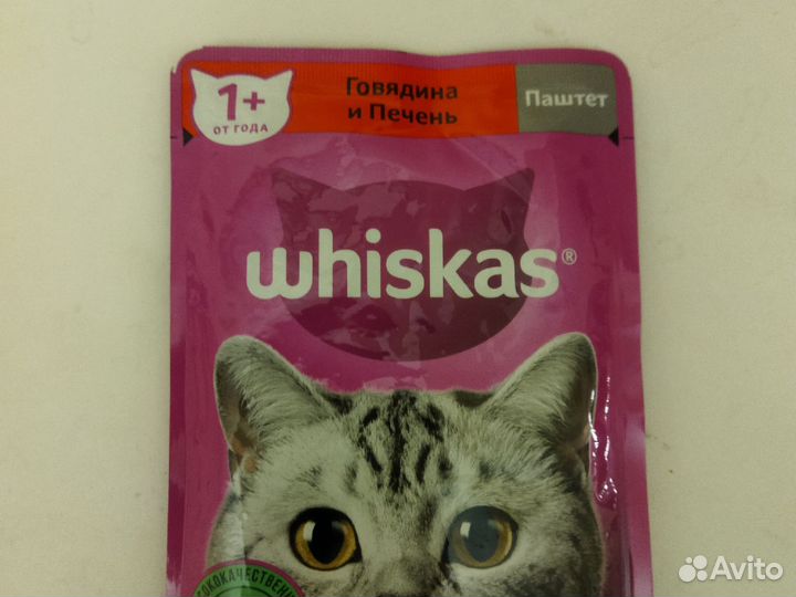 Whiskas корм для кошек паштет