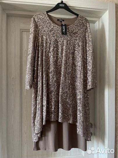 Новое свободное вечернее нарядное платье