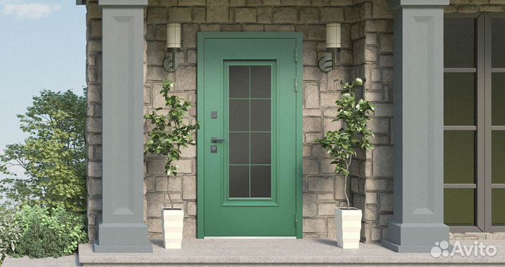 Дверь Олимп с окном и терморазрывом