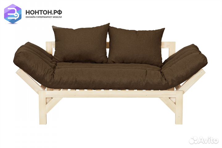 Диван кушетка Амбер-2 темно-коричневый