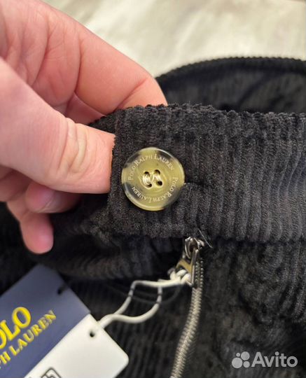 Вельветовая Куртка Polo Ralph Lauren Черная