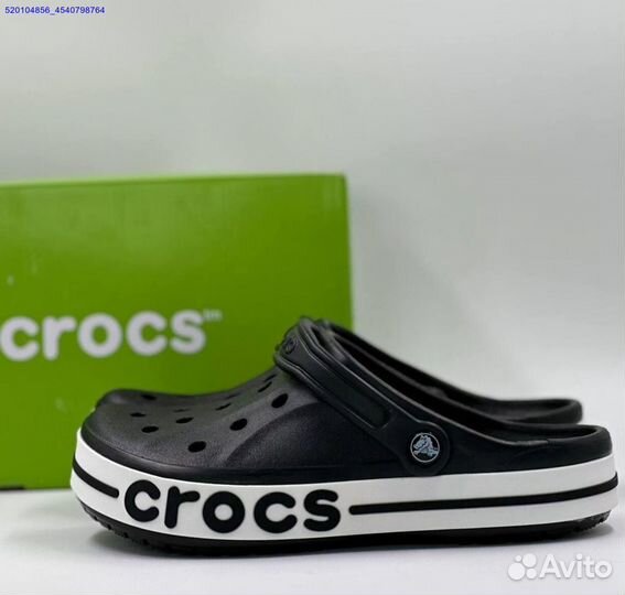 Женские Тапки Кроксы Crocs Black (Арт.61259)