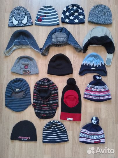 Шапки демисезонные, зимние 48-56