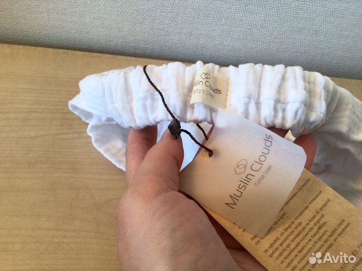 Повязка-чалма для волос новая Muslin clouds