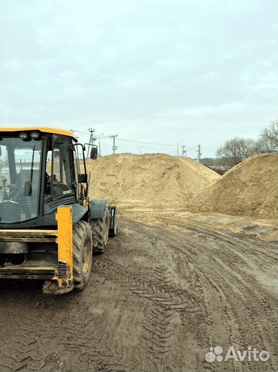 Песок строительный доставка