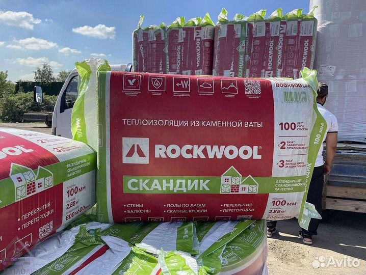 Rockwool скандик 100 для крыши