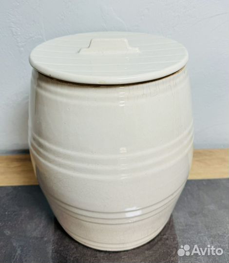 Керамический бочонок для хранения СССР 8л