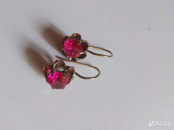 Серебрянные серьги СССР