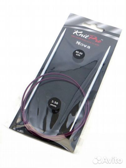 Спицы круговые латунные Nova KnitPro, 80 см, 3.50