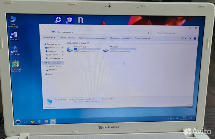 Ноутбук packard bell