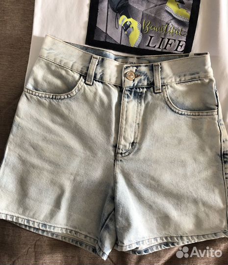 Шорты джинсовые для девочки на рост 146-152 см