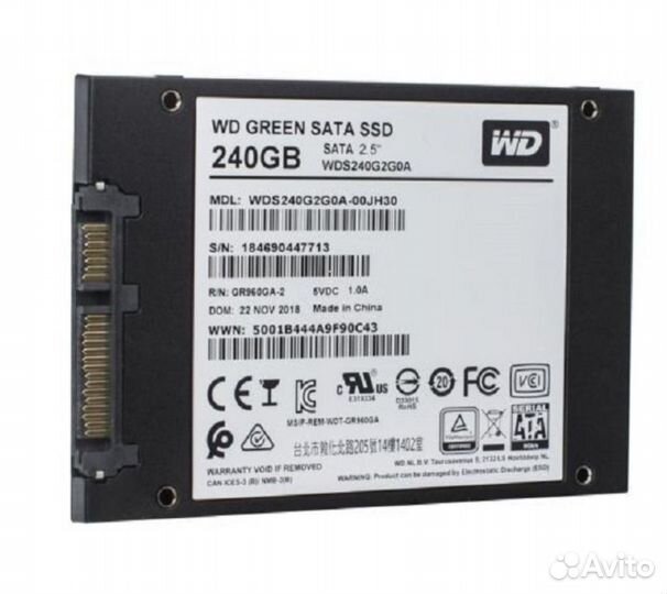 Western Digital 240 гб Внутренний SSD-диск WD (04)