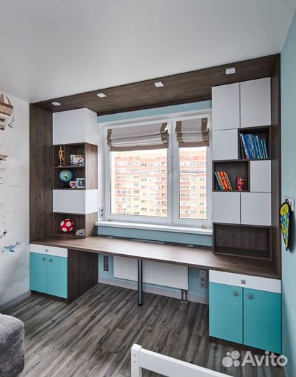 Детская рабочая зона у окна в рассрочку